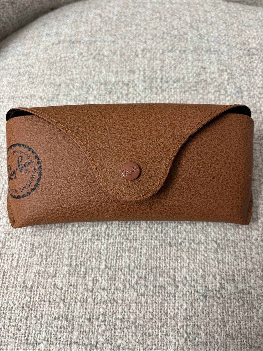 Ray-Ban Tan Brown Leatherette Sunglasses Case